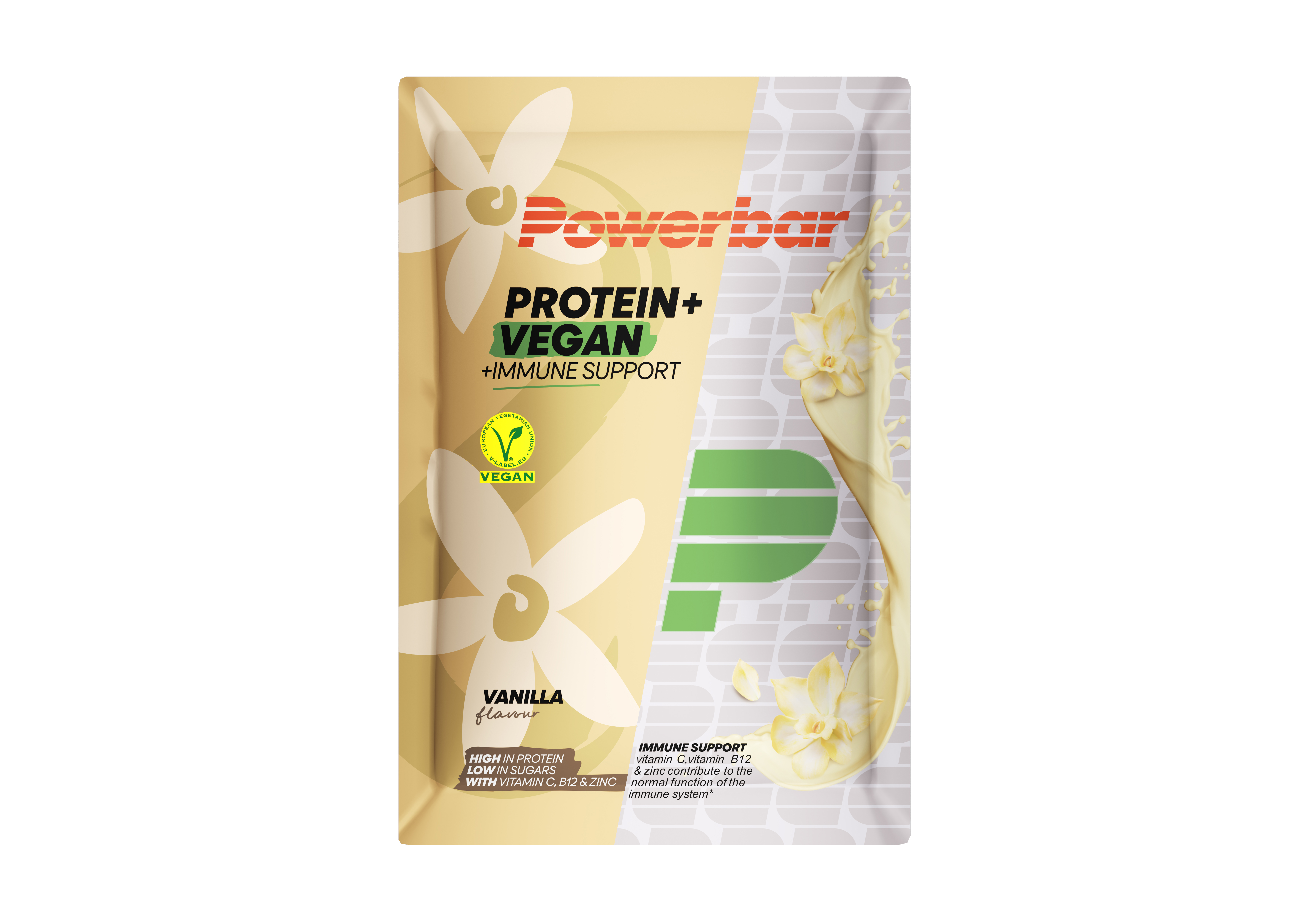 PowerbarProtein+VeganImmSuppVanilla Powerbar Protein+ Vegan Immune Support Vanilla
100% vegan – 100% lecker.
Unser leckeres Protein + Vegan Immune Support Pulver liefert dir pflanzliches Protein ohne Kompromisse im Geschmack.
Mit seiner guten Löslichkeit liefert es nicht nur 20g Protein pro Portion, sondern enthält auch die Vitamine C und B12 sowie das Spurenelement Zink, welche zur normalen Funktion deines Immunsystems beitragen.
Alle PowerBar Produkte sind zusätzlich auf der Kölner Liste® aufgeführt, dadurch bieten wir den Athle
