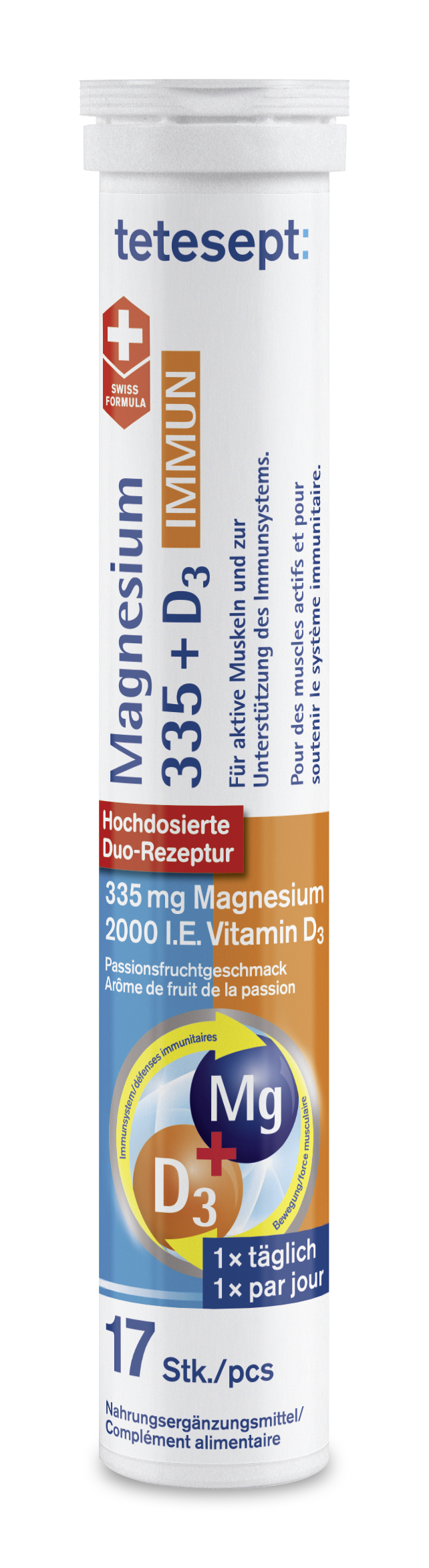 tetesept Magnesium 335+D3 Immun